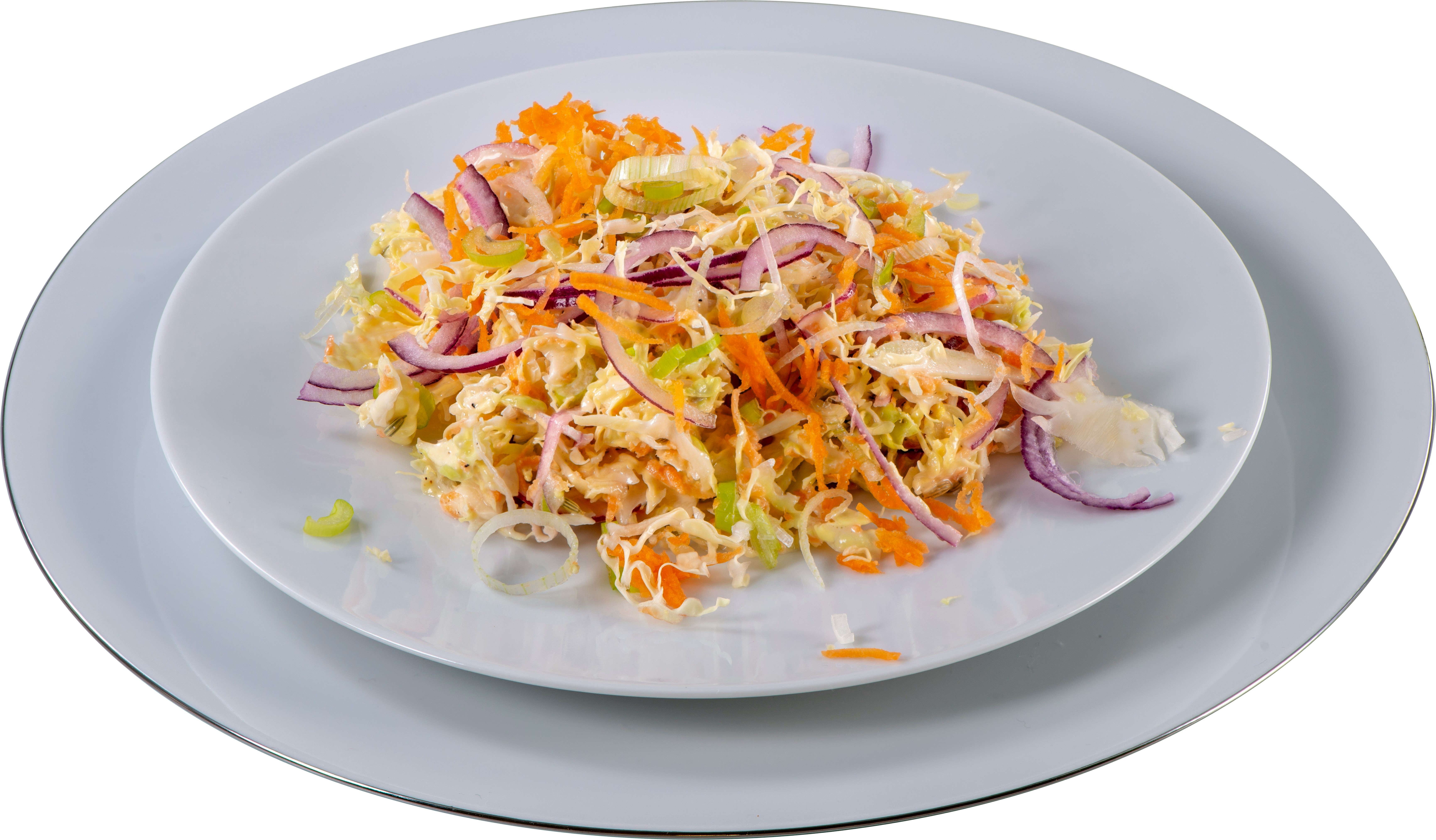 A picture of coleslaw